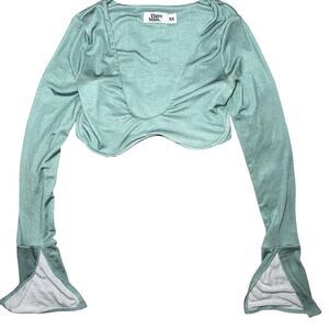 Tiger-mist Women's Green and Blue Crop-top
